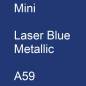 Preview: Mini, Laser Blue Metallic, A59.